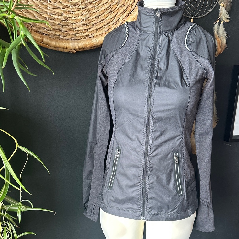 lululemon athletica Slate Gray Full-Zip Utility Jacket